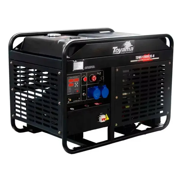 Gerador Diesel 10kva Monofásico Toyama Partida Elétrica Tdwg12000cxe-n