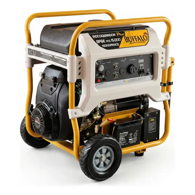 Gerador De Energia Gasolina 15kva 380v P. Elétrica Buffalo
