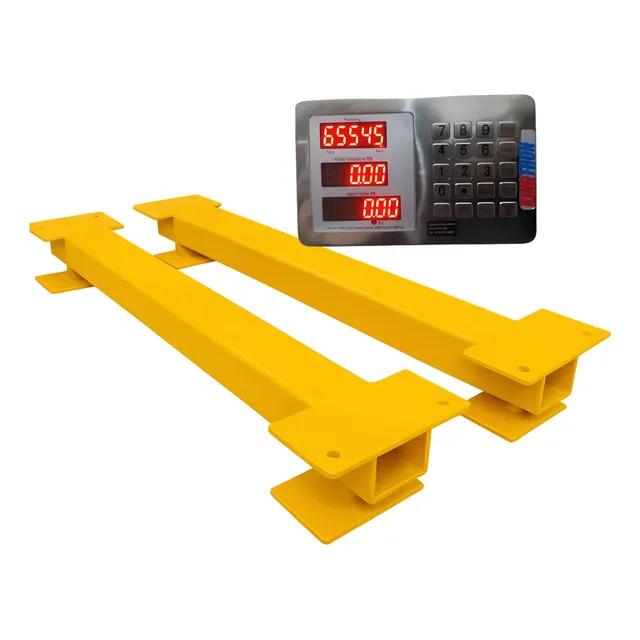 Balança Gado Barra 100cm Com Display Digital Brete Gado Max 127/220v Amarelo
