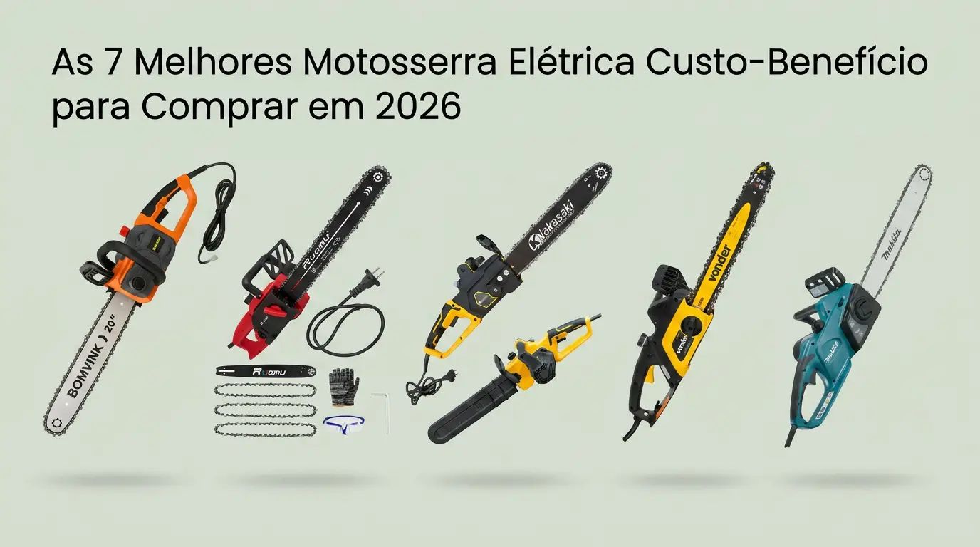 As 7 Melhores Motosserra Elétrica Custo-Benefício para Comprar em 2026