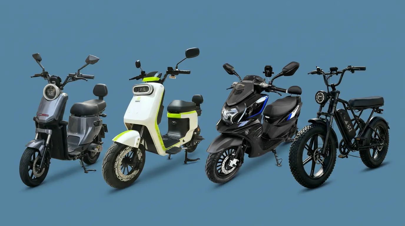 As 4 Motos Elétricas com Bateria Removível