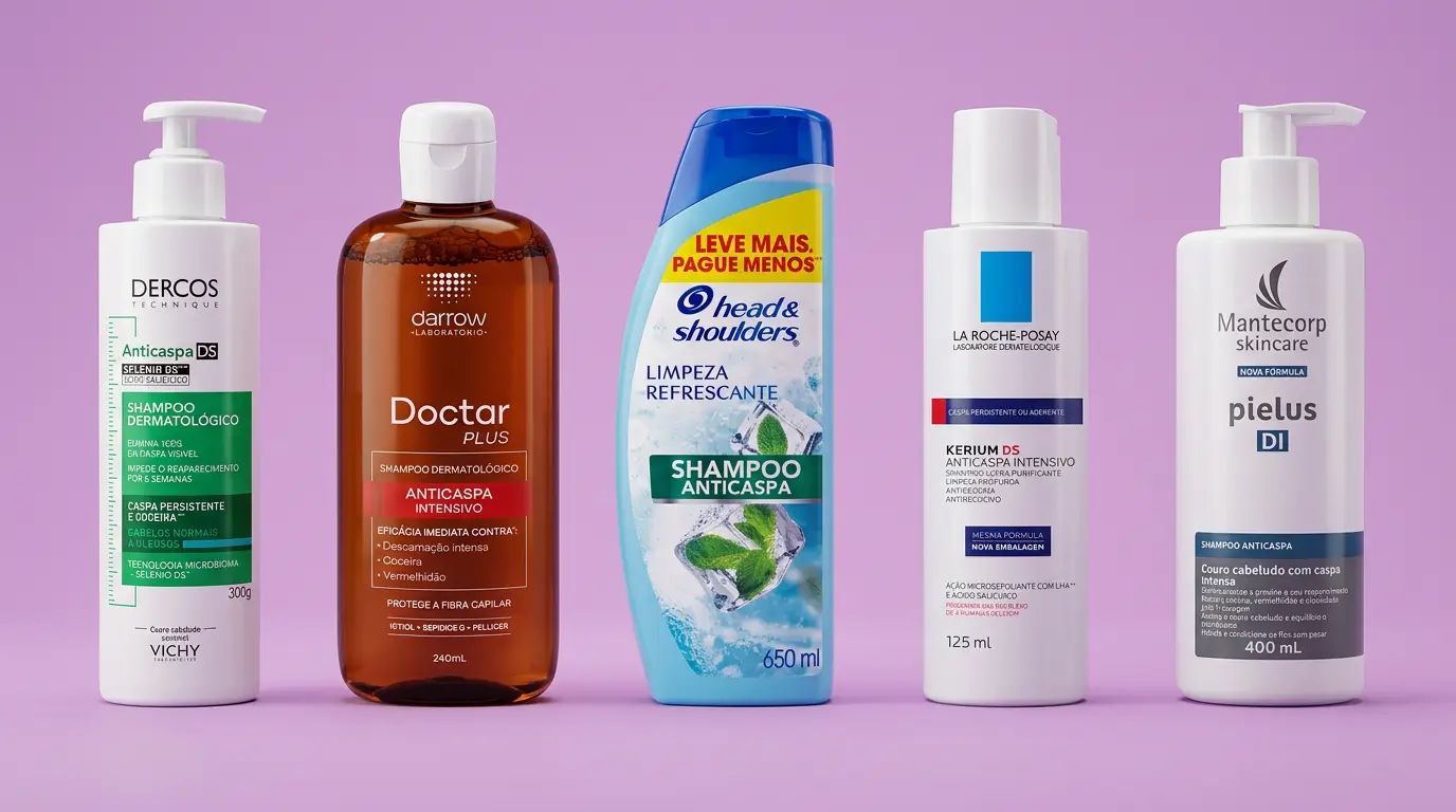 Os 5 melhores shampoo anticaspa