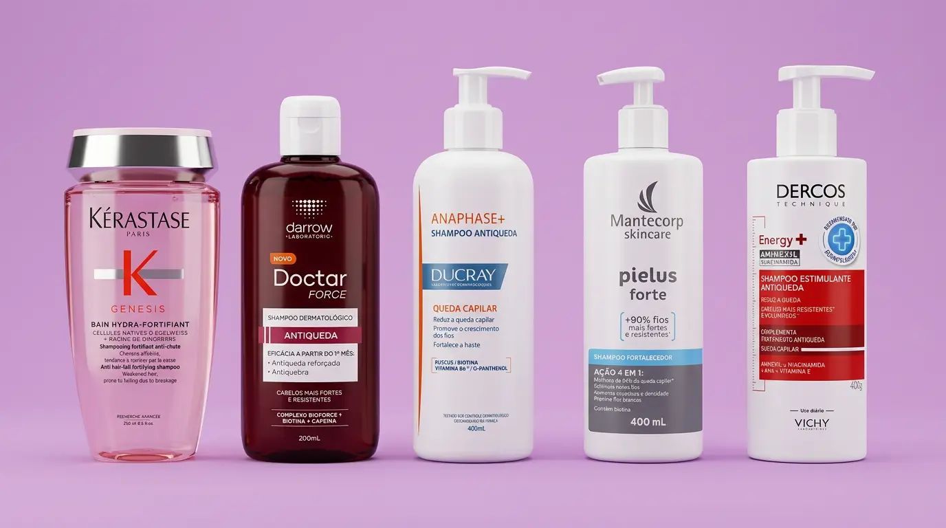 Os 5 melhores shampoo para queda de cabelo