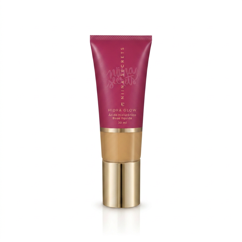 Base Niina Secrets Eudora Hidra Glow Acabamento Natural Cor 45