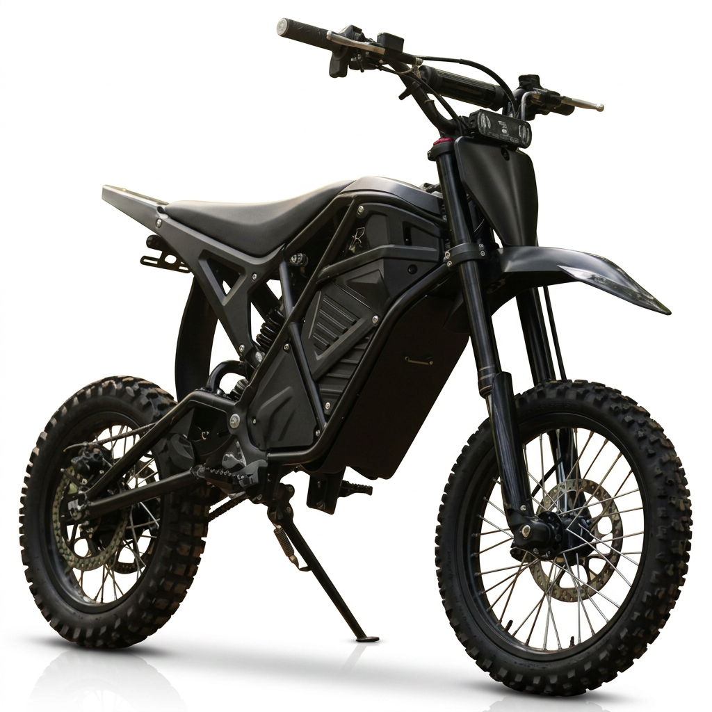 Moto Elétrica Dirt Bike Vipcoo H3 950w 48v Off-road Trilha Com Bateria Removível 48v 23ah Preto