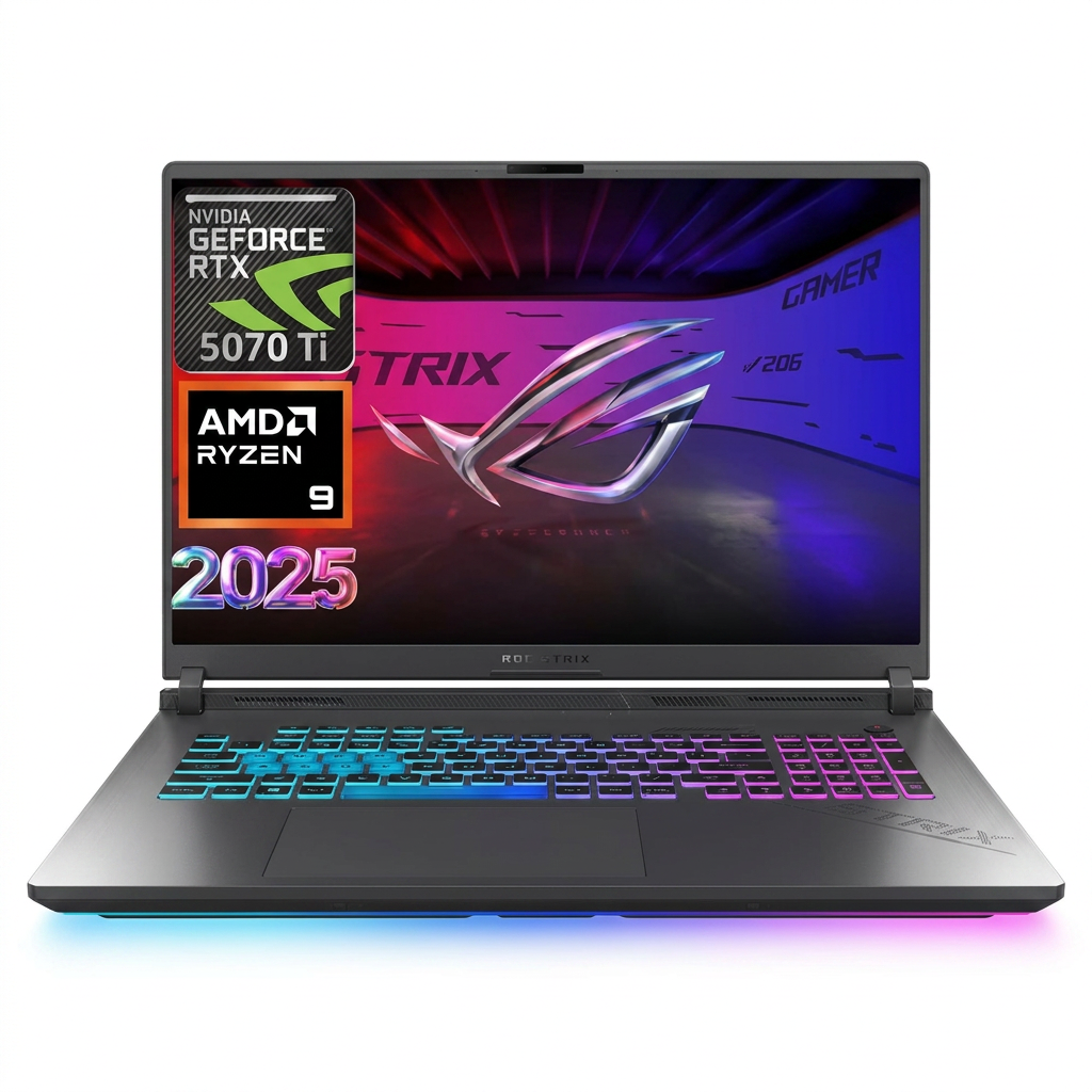ASUS Laptop para jogos ROG Strix G16, tela FHD de 165 Hz, AMD Ryzen 9 8940HX, 16 GB RAM 1TB SSD, 12 GB RTX 5070 Ti, Windows 11 Home