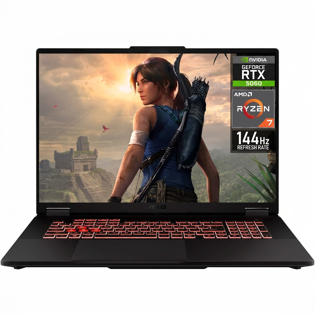ASUS TUF Gaming A18 FA808UM-IS74, Notebook Gamer 18", AMD Ryzen 7 260 HX, NVIDIA GeForce RTX 5060 8GB, 16GB DDR5, SSD 1TB, 144Hz, Cinza