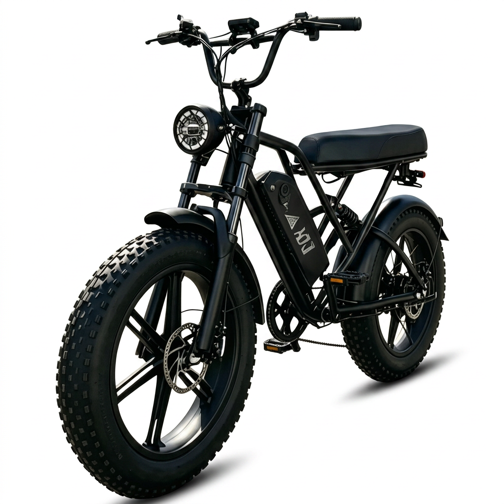 Bicicleta Elétrica Hdj G60 1000w Bike Lítio 48v 20ah 50km Preto L