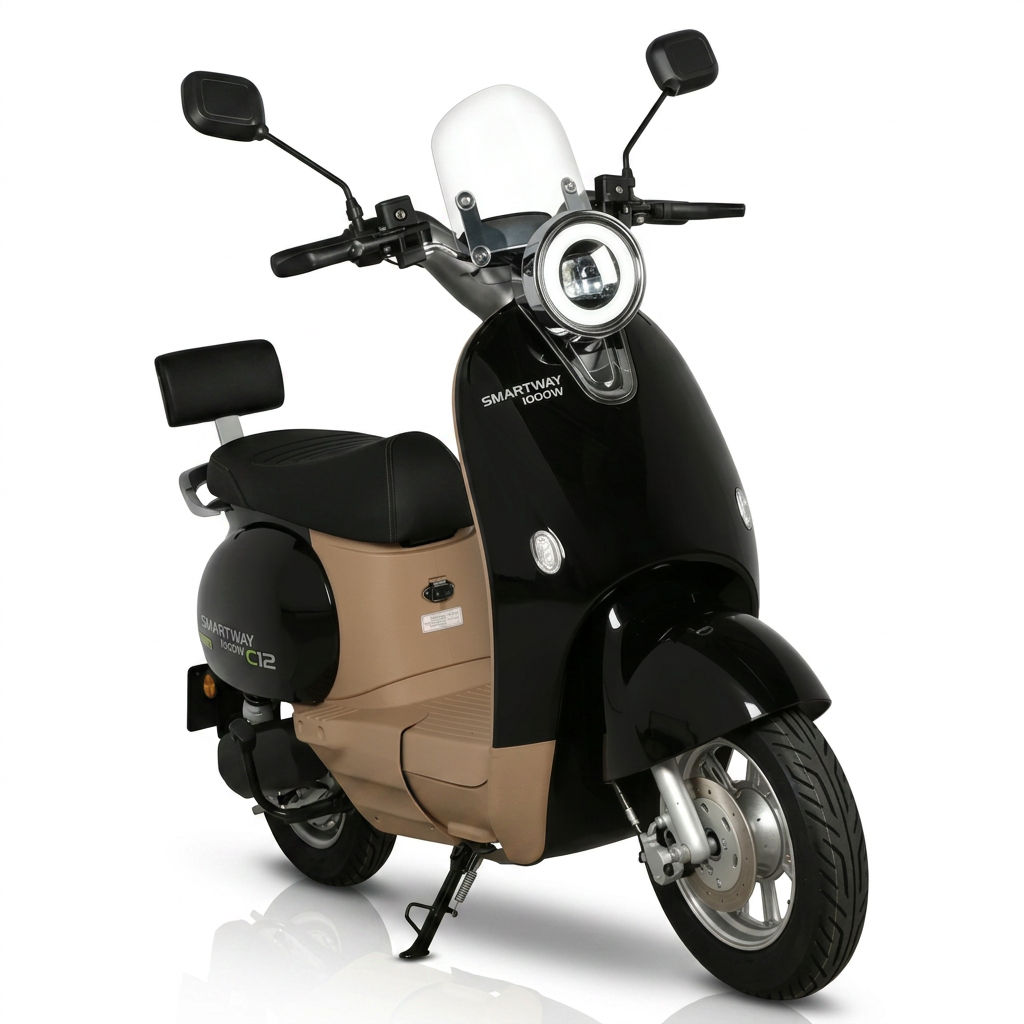 Bicicleta Elétrica Smartway 1000w Lítio 75km Cavalletta C12 Preto