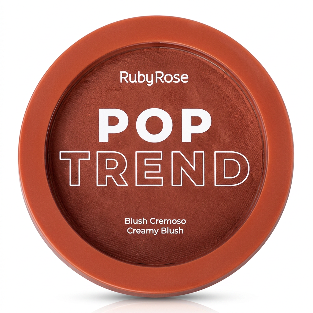 Blush Cremoso Ruby Rose Pop Trend Textura Macia Aveludado Pt50 Caramelo