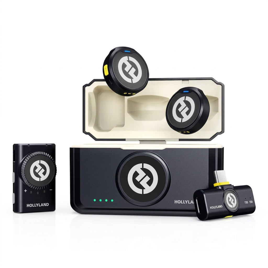 Hollyland Lark M2 Microfone Lapela Sem Fio Compatível Com Android Mini Combo