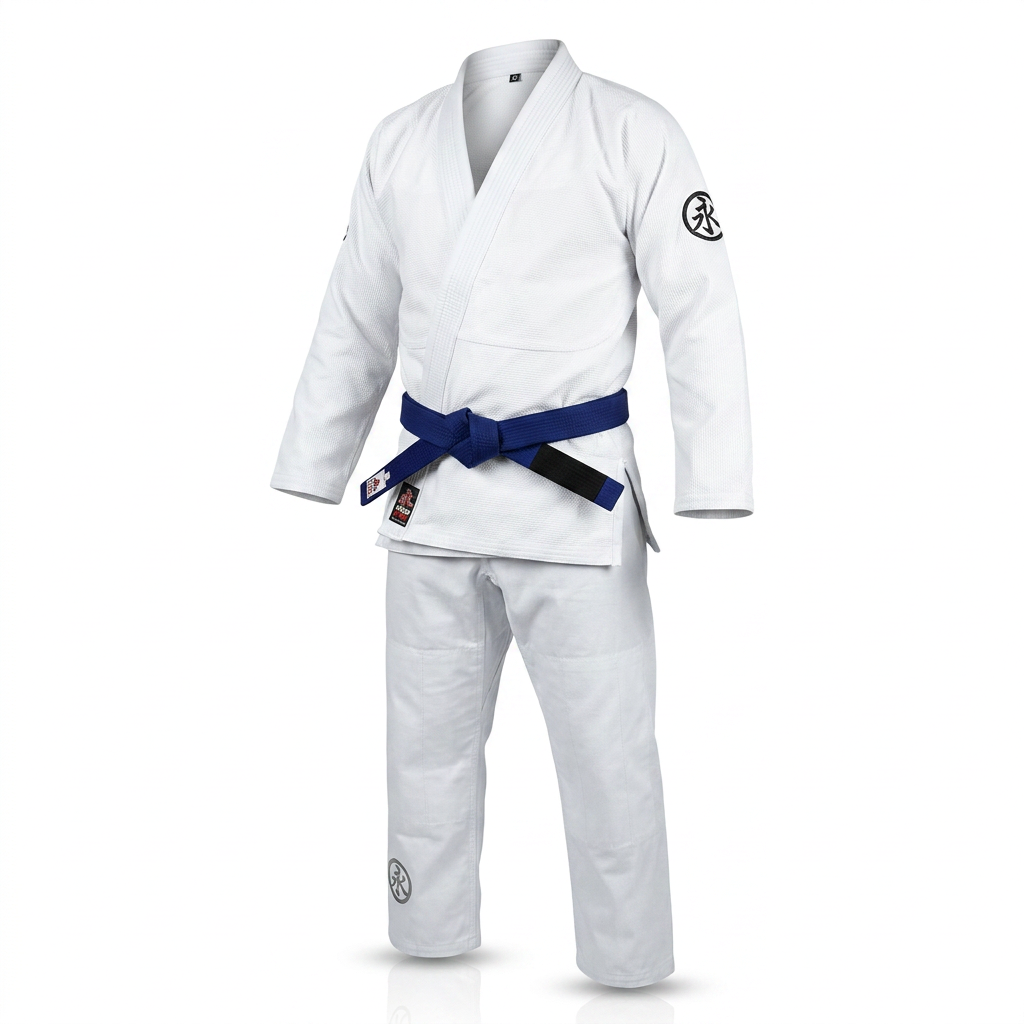 Kimono Jiu Jitsu Bjj Keiko Pro Trançado Ultra Light + Cor Branco Tamanho A1