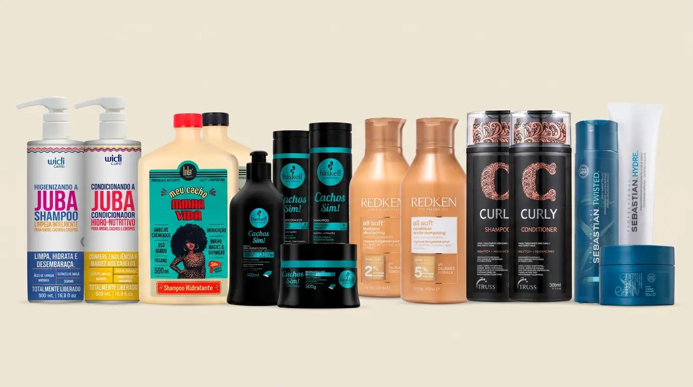 Os 10 melhores kit para cabelo cacheado.