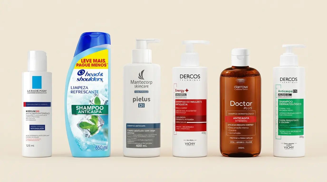 Os 5 melhores shampoo anticaspa