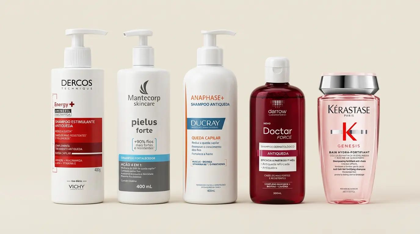 Os 5 melhores shampoo para queda de cabelo