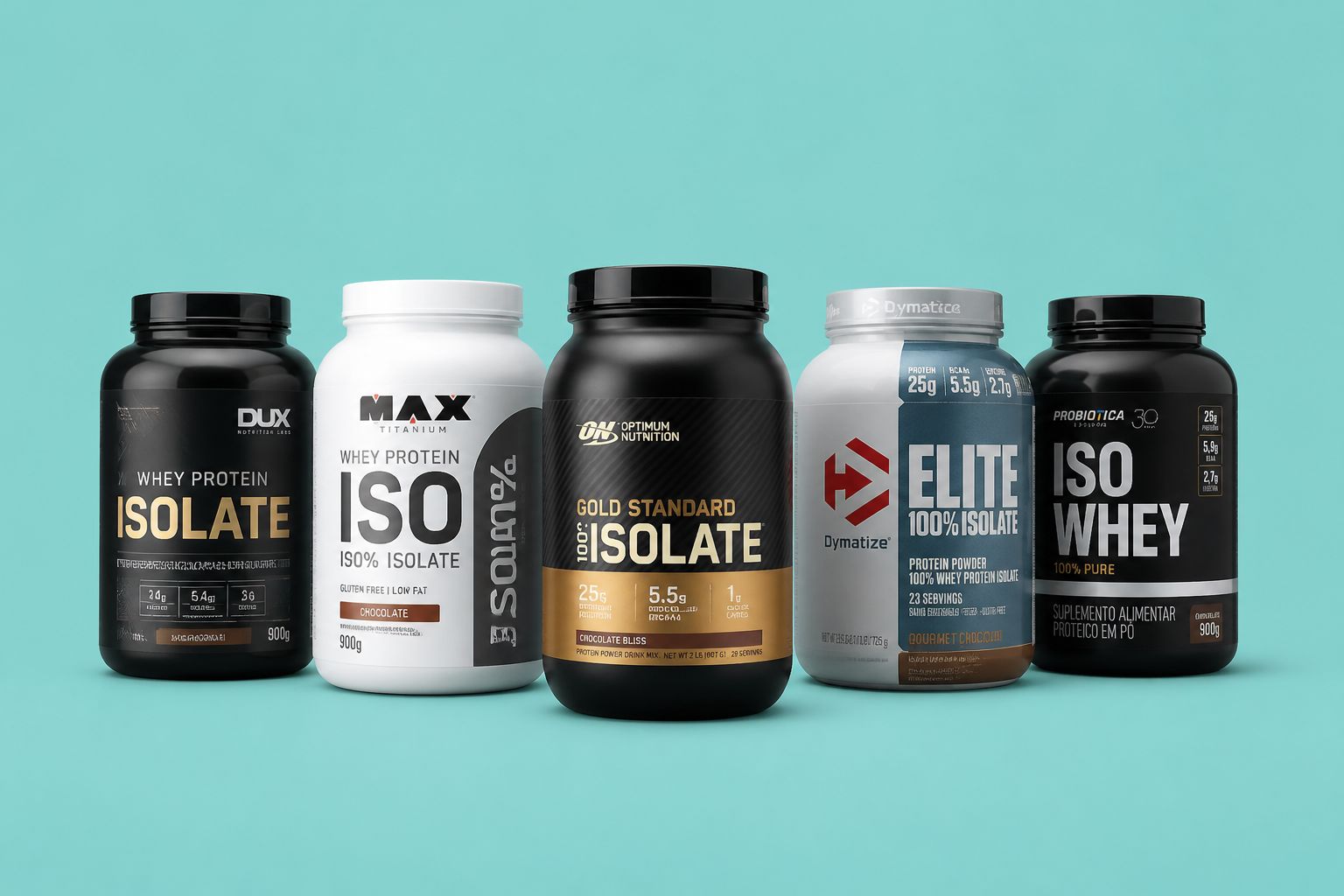 Os 5 melhores whey protein isolado de 2026 para ganhar massa muscular