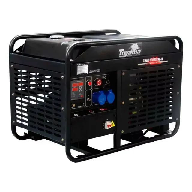 Gerador Diesel 10kva Monofásico Toyama Partida Elétrica Tdwg12000cxe-n