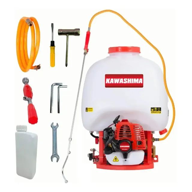 Pulverizador Costal À Gasolina 25,6cc Pcg2625-a Kawashima Cor Branco