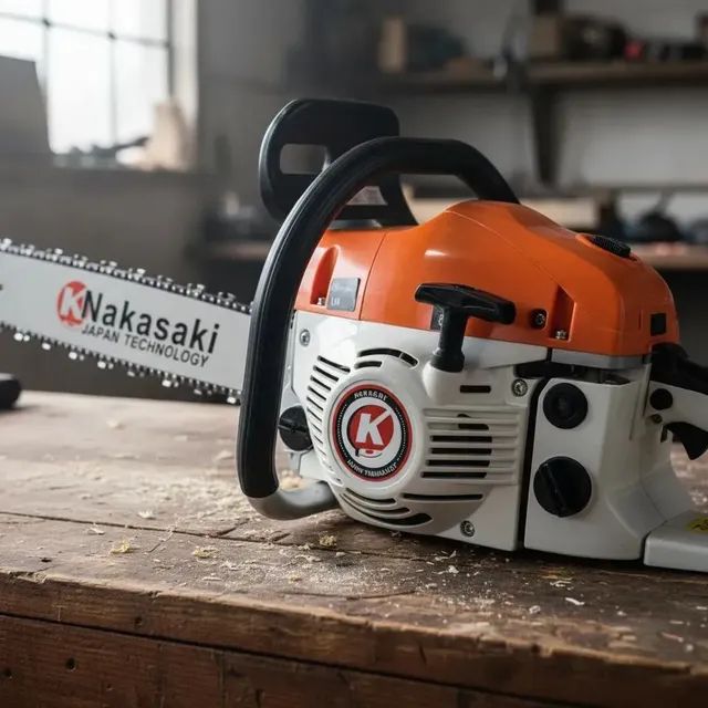Motosserra A Gasolina Profissional 78cc Cor Laranja