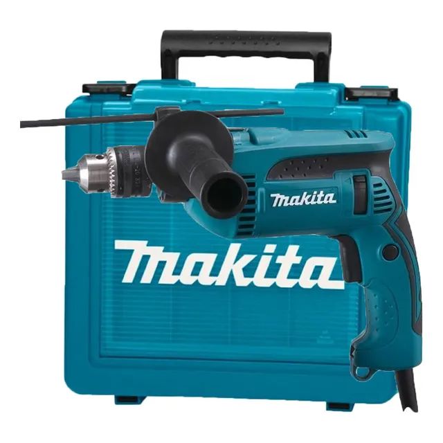 Furadeira De Impacto Hp1640k 1/2 760w C/ Mal. Makita Azul-turquesa 127v