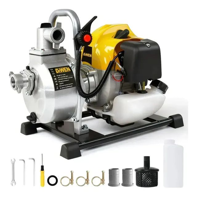 Motobomba A Gasolina Portátil Mestri Dw403, 2 Tempos E 3 Hp, Para Irrigação E Drenagem