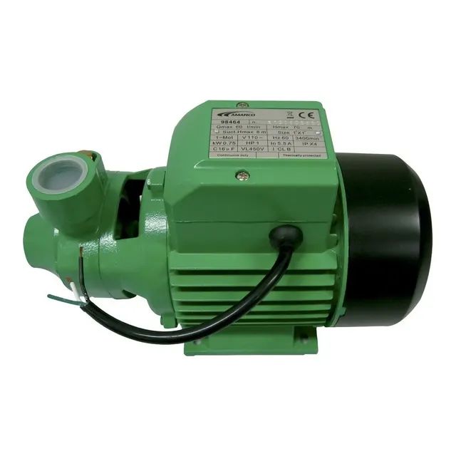 Bomba Periférica Amanco Xkm60 1/2hp Monofásica Verde 40l/min 220v 60hz