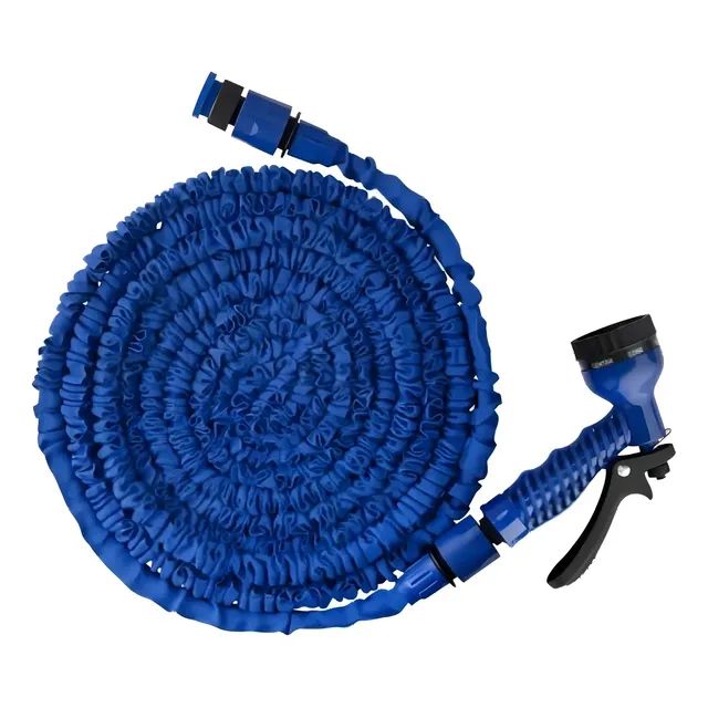 Mangueira Retrátil/extensível 30m - 7 Jato Tipos Azul