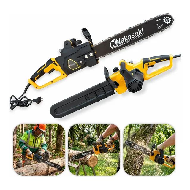 Motosserra Elétrica Eletrosserra 2300w Sabre 16pol 48cm Amarelo 220v