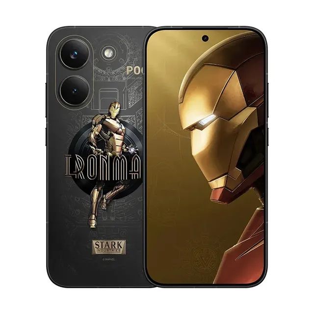 Celular Xiaomi Poco X8 Pro Iron Man Edition 12gb Ram 512gb Rom 6,59 Amoled Dimensity 8500-ultra 50mp Con Ois 6500mah 100w Hypercharge Dourado