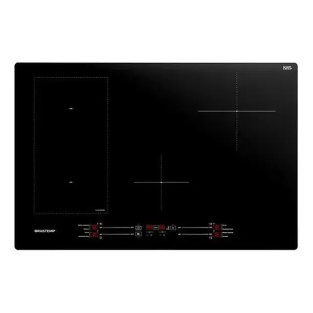 Cooktop 4 Bocas Brastemp Bdj77be Indução Preto 220v