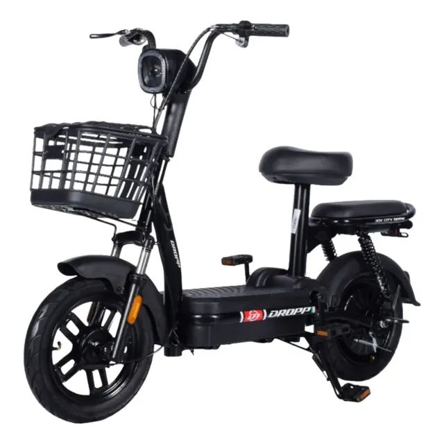Bicicleta Eletrica Scooter Aro 14 Dropp Joy City 500w Preto