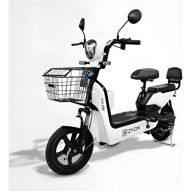 Bicicleta Elétrica Zyon Mu-03 500w Bateria 48v Branca