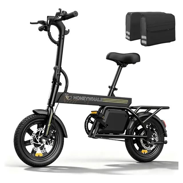 Honeywhale B20 Bicicleta Elétrica, 440w-35km-25km/h-120kg, Scooter Motor-ebike-adulto-bike-autonomia-velocidade... Preto