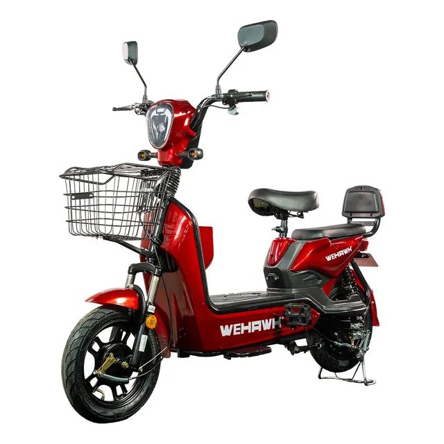 Bicicleta Elétrica 800w Sem Cnh Bateria Litio Pre Montada Bordô 145