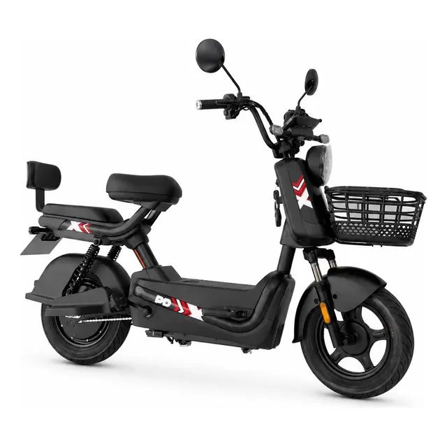 Bicicleta Elétrica J10 Panda 800w Autonomia 50 Km - 32 Km/h Preto