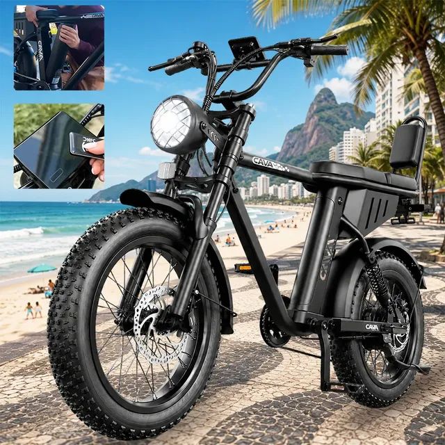 Bicicleta Elétrica Cavalletta Ae8 1000w Trava Roda Nfc Alarme Preto