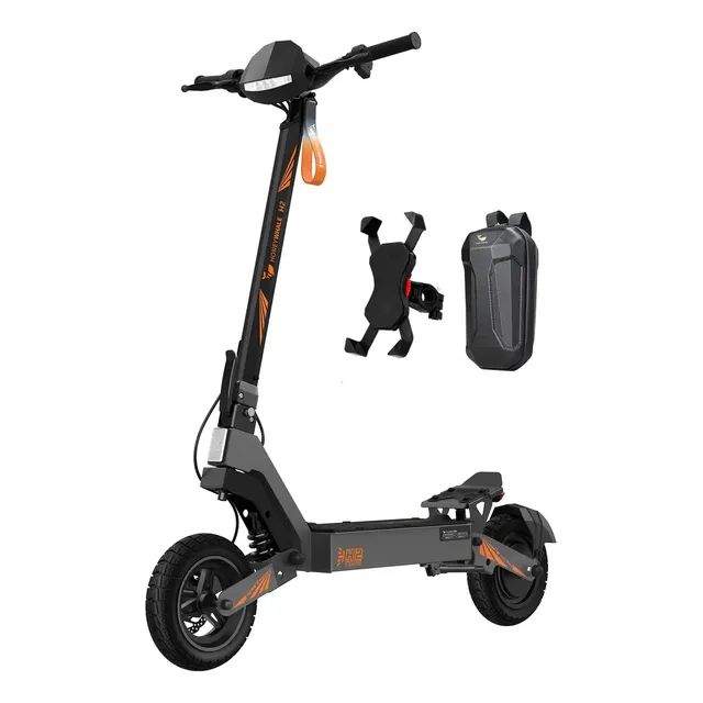Honeywhale H2 Patinete Elétrico Dobrável Para Adultos, Motor De 1200w (máx), Velocidade Máxima De 50 Km/h, Autonomia De 50 Km, Cinza