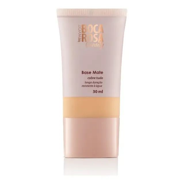 Base matte Payot Boca Rosa Beauty 30ml tom 3 Francisca cobertura uniforme acabamento natural
