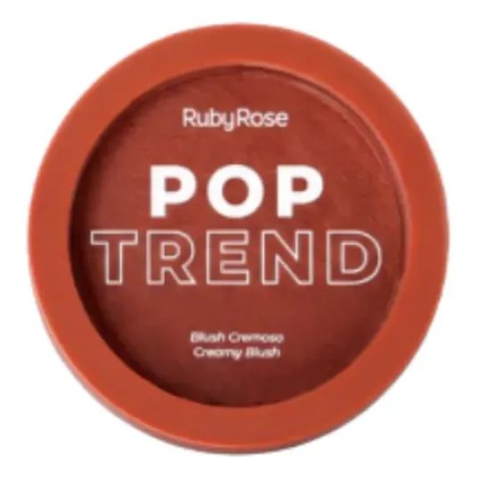 Blush Cremoso Ruby Rose Pop Trend Textura Macia Aveludado Pt50 Caramelo