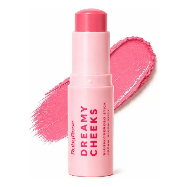 Blush Cremoso Dreamy Cheeks Ruby Rose Alta Pigmentação Soft Pink