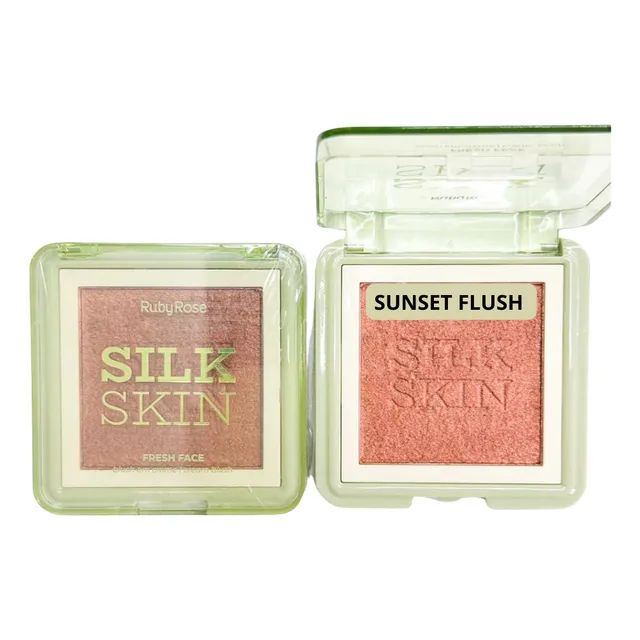 Blush Cremoso Silk Skin - Ruby Rose Tom Da Maquiagem Sunset Flush
