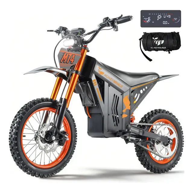 Bicicleta Elétrica HONEYWHALE MT4 com Motor 2000W e Autonomia de 50 km