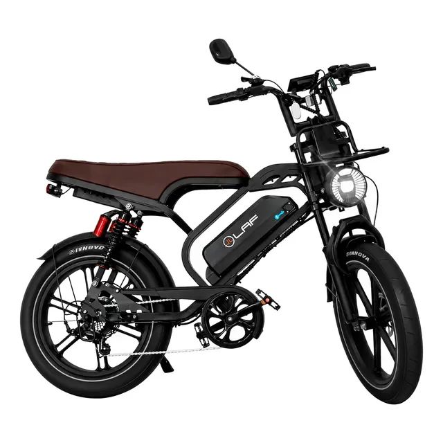 Bicicleta Bike Eletrica L40 Plus 1000w 48km Autopropelido Marrom - Pneu Asfalto 20
