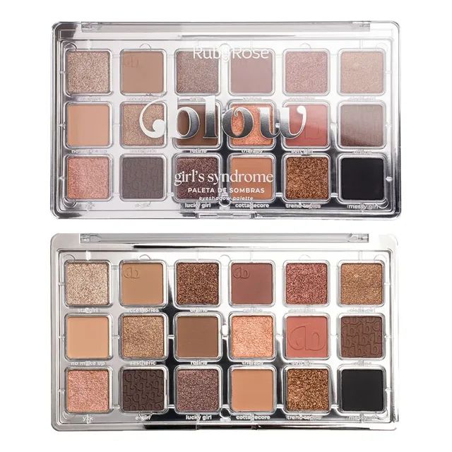 Paleta de Sombras Girl's Syndrome Blow Ruby Rose® 18 Cores HBE2206