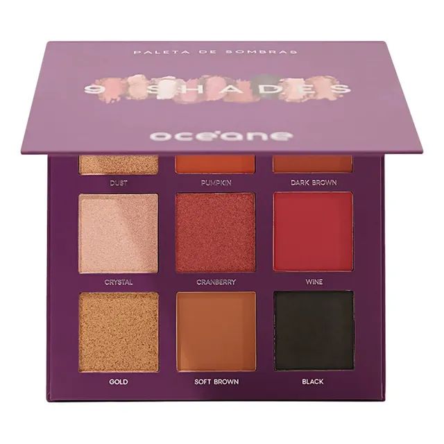Océane Purple 9 Shades - Paleta De Sombras 25g