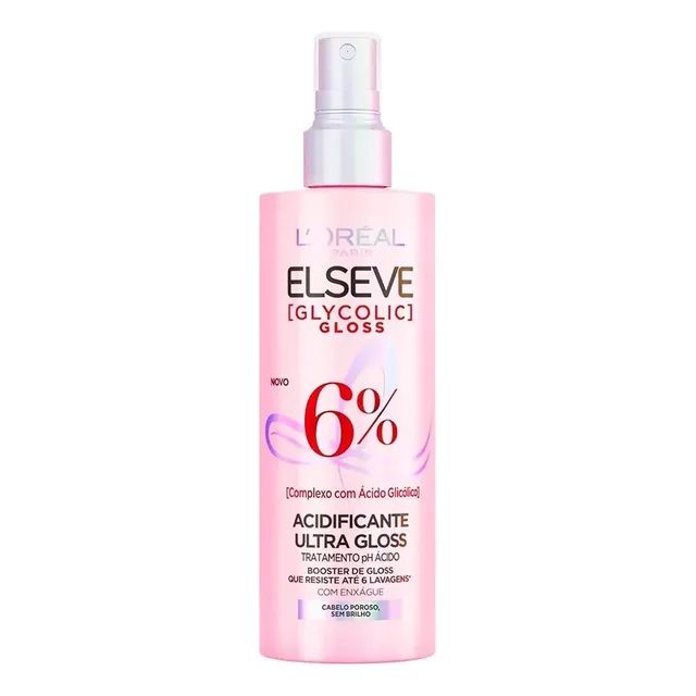 Acidificante Capilar Ultra Gloss com Ácido Glicólico L'Oréal Paris Elseve 200ml