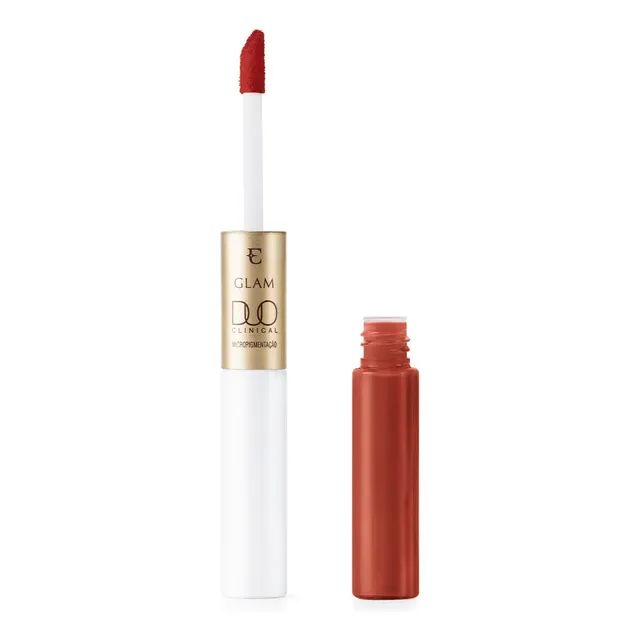 Batom Líquido Eudora Glam Duo Clinical Canela Sublime Matte 3,5g