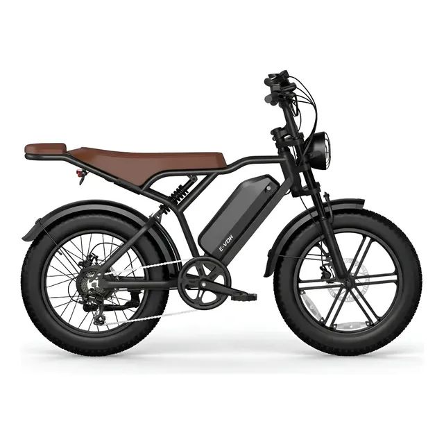 Bicicleta Elétrica Duos Bike E-vok 1000w Bateria De Lítio Preto