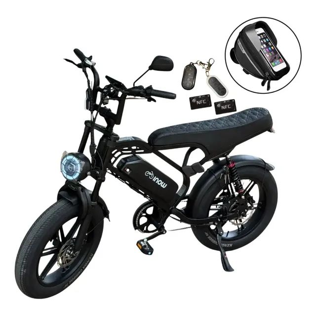 Bike Eletrica Bicicleta V40 Pro 1000w 2026 Autopropelido Preto 20
