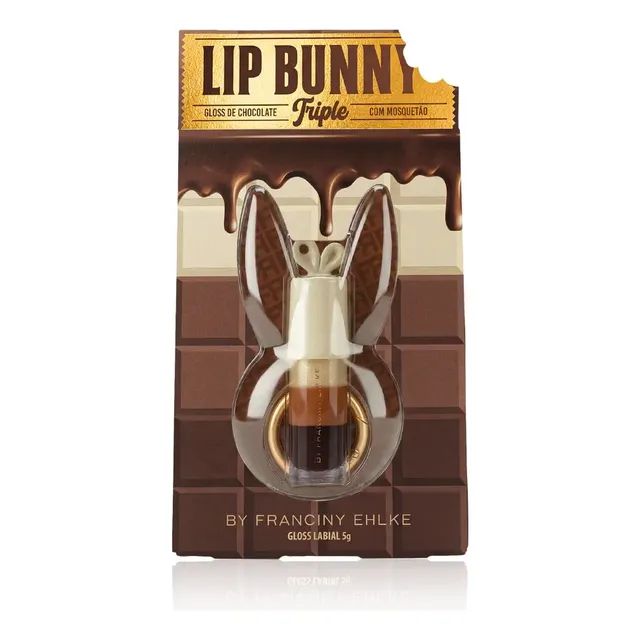 Gloss Labial Lip Bunny Triple - Fran By Franciny Ehlke Marrom